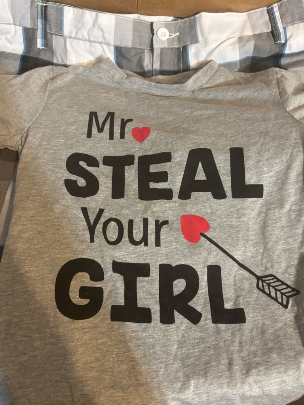 Revolution Gray Boy Kids 'Mr Steal Your Girl' Graphic Tee size 6/7